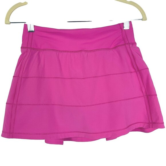 Lululemon Pace Rival Mid-Rise Skirt, Long, Sonic Pink, LW8AADT, size 2 - Picture 4 of 16